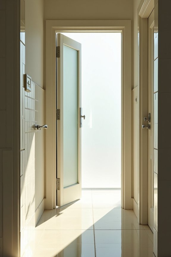 wider doors cramped bathrooms trade off